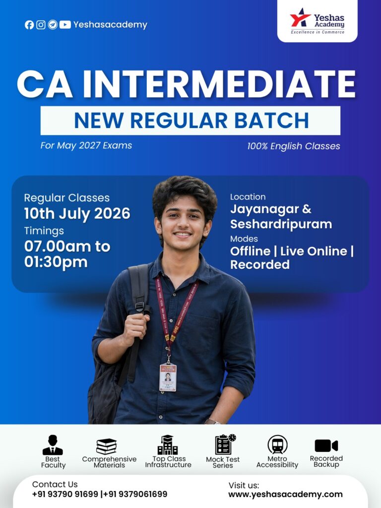 CA Inter May 2027 Exams