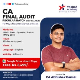 CA Final Advanced Auditing Exam Oriented Batch For May 2024 By CA Abhishek Bansal ( New Syllabus)