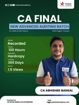 CA Final Advanced Auditing Regular Batch For 2026 & 2027 Exams By CA Abhishek Bansal