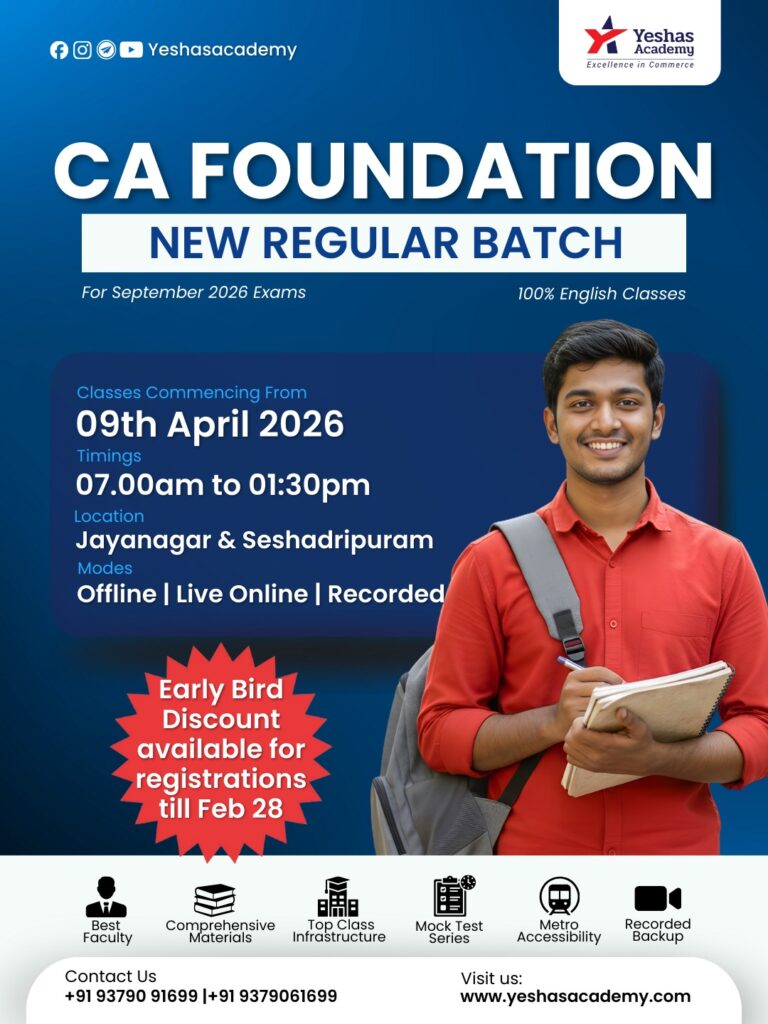 CA Foundation For Sep'26