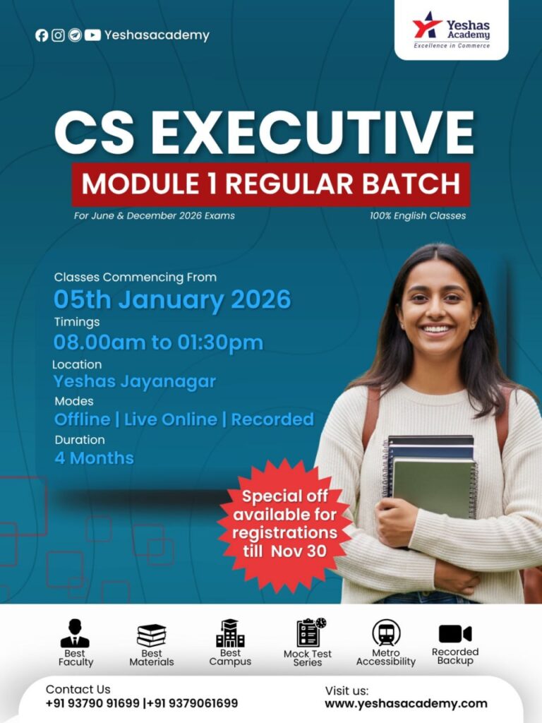 CS Executive For June'26 & Dec'26