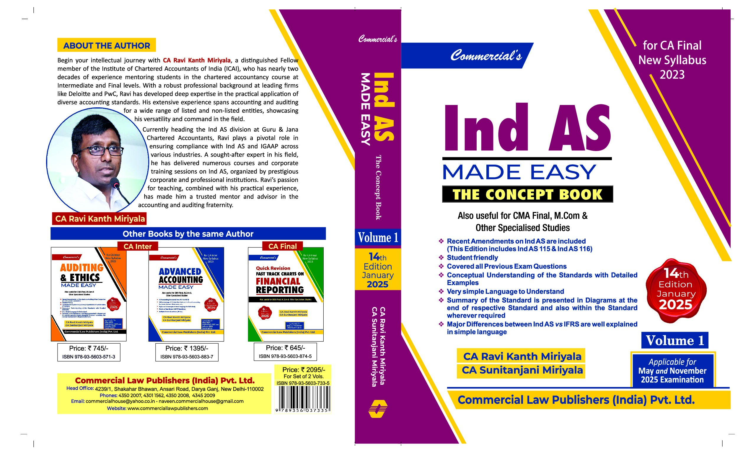 CA Final Financial Reporting for May’26, Sep’26 & Jan’27 Exams (Set of 2 Books)