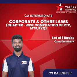 CA Inter Corporate & Other Laws (Question Bank) Books for May’26 & Sep’26 Exams (Set of 1 Books) CS Rajesh