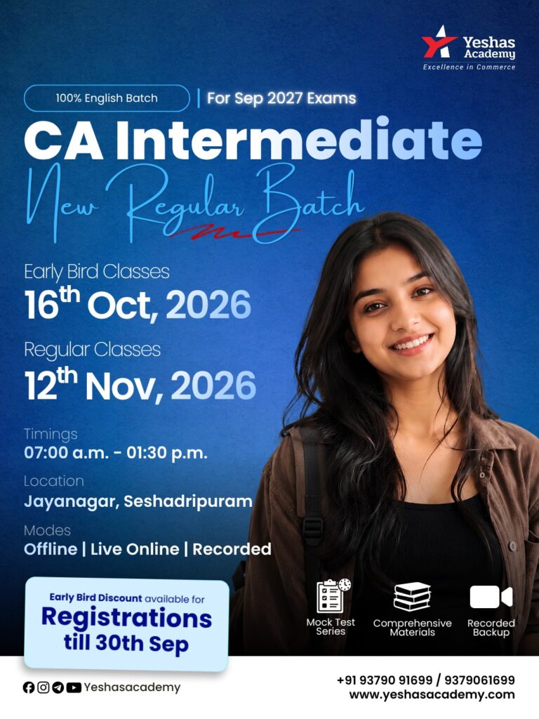CA Intermediate for Sep'27