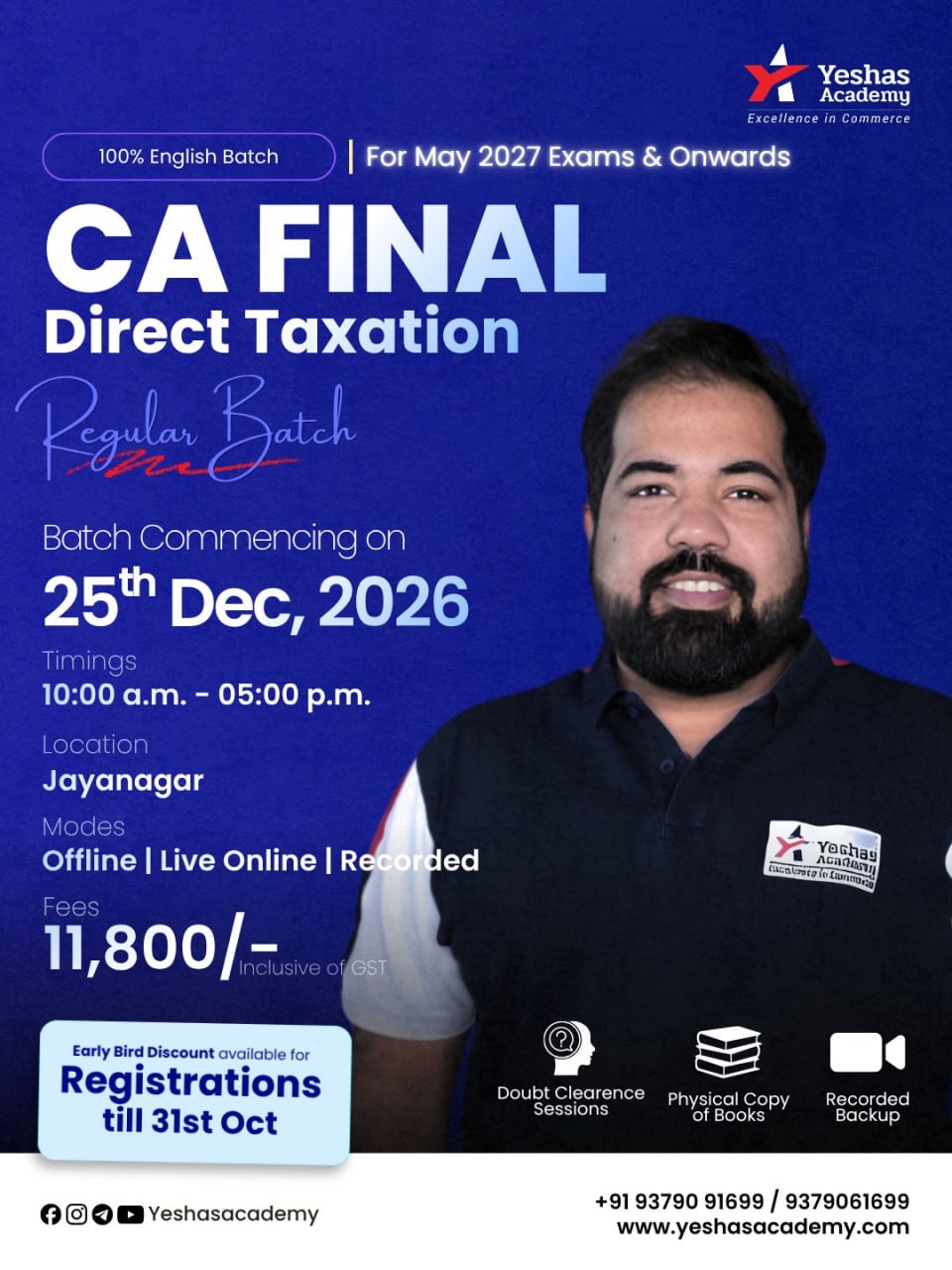 CA Final Direct Tax For 2027 & 2028 Exams By CA Sourabh Mutha